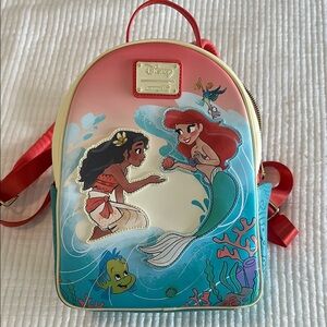 Loungefly Disney Moana + Ariel mini Backpack